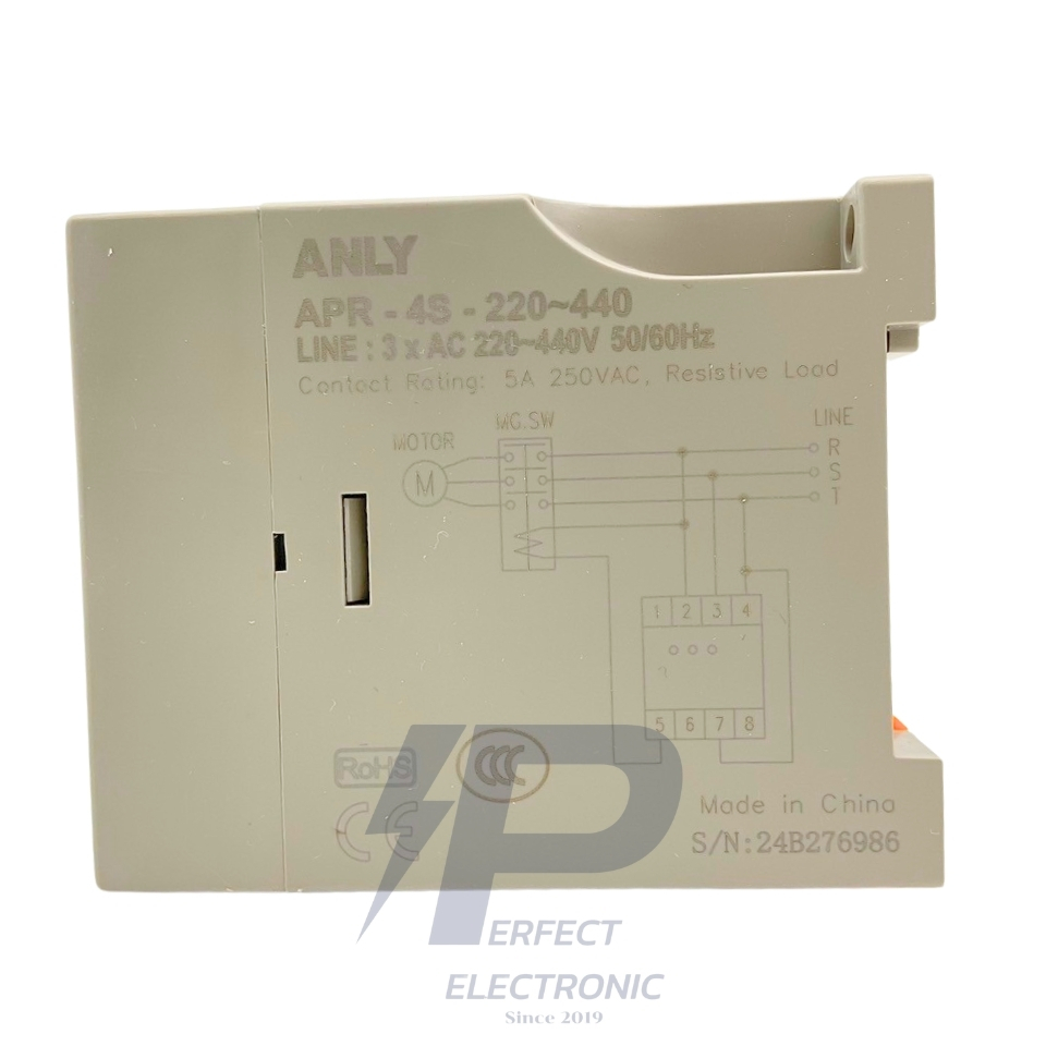 APR-4S ANLY CONTROLLER 220~440V AC ตัวควบคุม รีเลย์ป้องกันลำดับ 3 เฟส ...