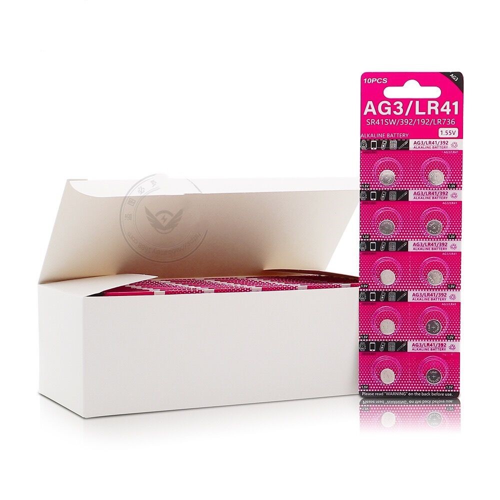 20-Pack LR41 / AG3 / 392 Button Cell Batteries - 1.5V Alkaline, Expires 2027