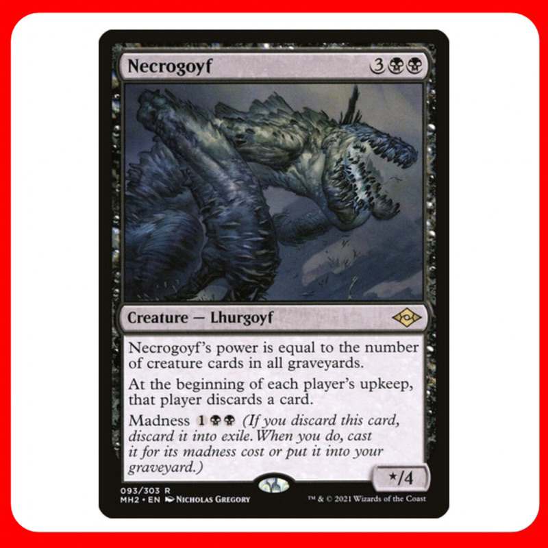 [MTG] Necrogoyf [MH2] [BLACK] [RARE] [NORMAL] [ENG] (การ์ดเมจิค / Magic ...