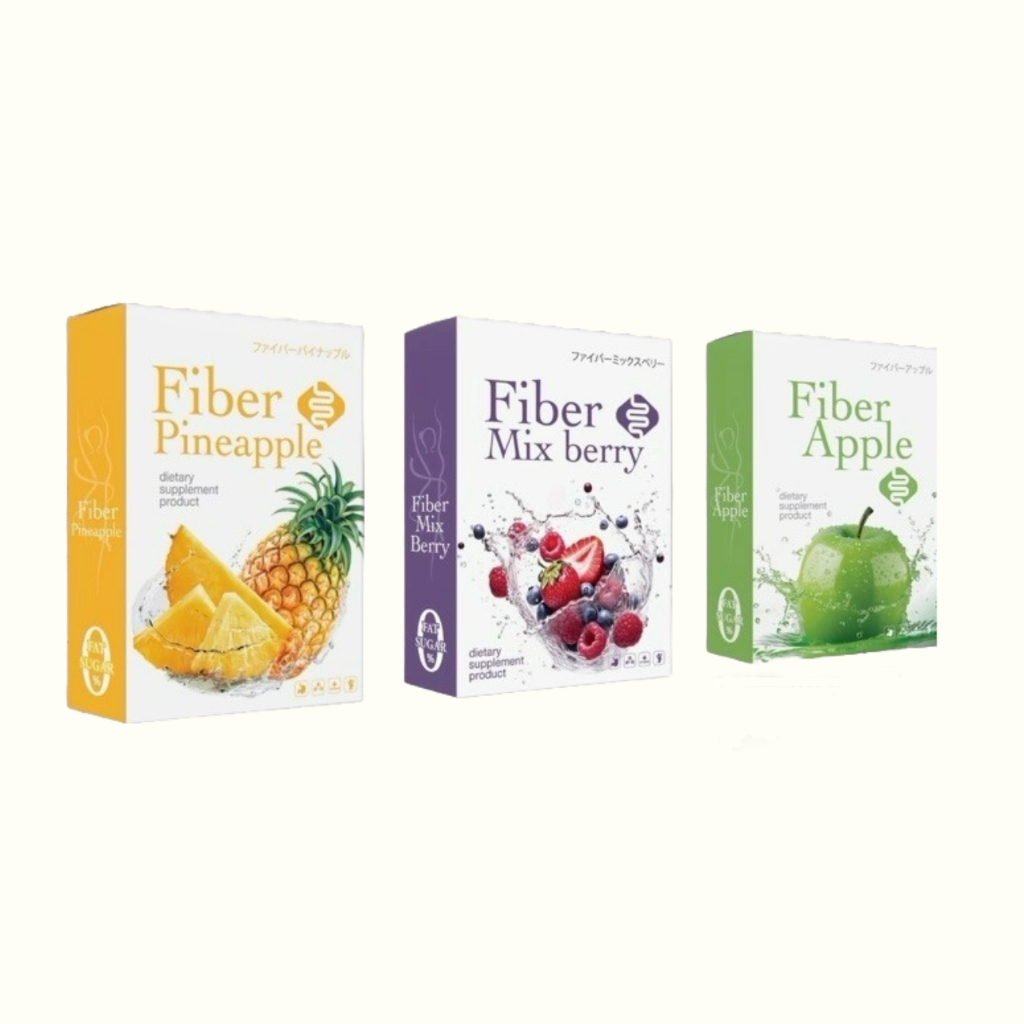 ไฟเบอร์ คอลลาเจน มี 3 รสชาติ Fiber Mix berry / Fiber Apple / Fiber ...