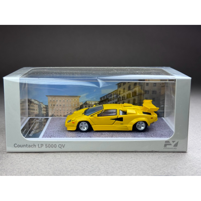 Countach LP5000 S Yellow without tail wing Scale 1:64 ยี่ห้อ ...