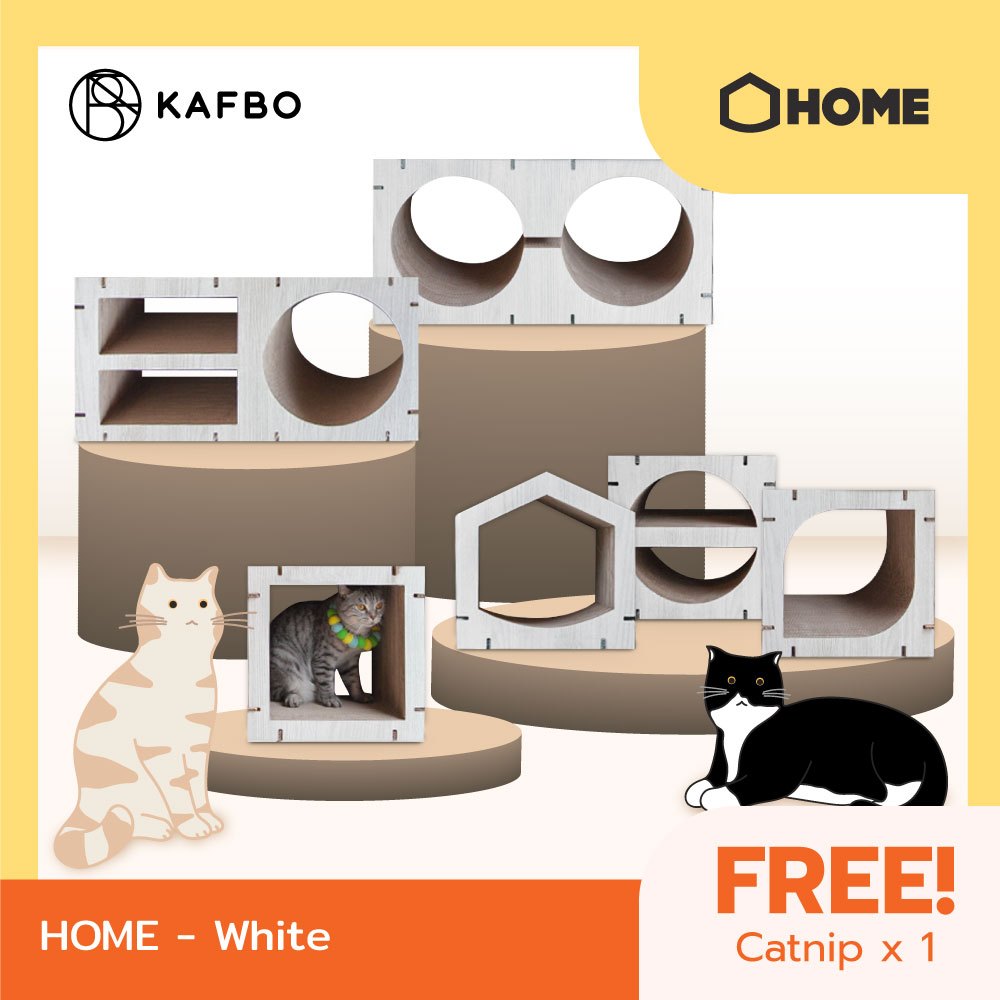 KAFBO HOME - White ที่ลับเล็บแมว ที่ฝนเล็บแมว ที่ข่วนเล็บแมว คอนโดแมว ...