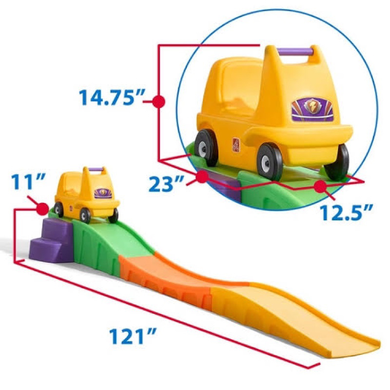 นำเข้า-โรลเลอร์โคสเตอร์เด็กเล่น-step2-up-amp-down-roller-coaster-kids-car-ราคา-8-500