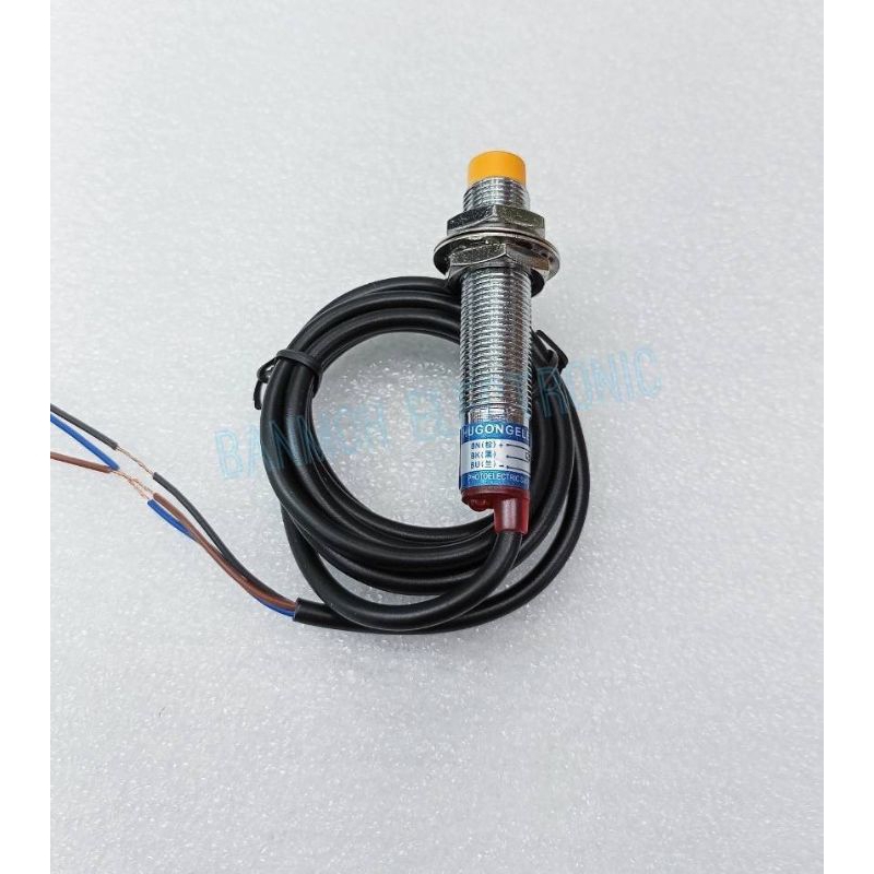 lj12a3-4-z-bx-proximity-sensor-เซ็นเซอร์จับโลหะ-npn-noเกลียว12มิล-เซนเซอร์6-36vdc-3สาย