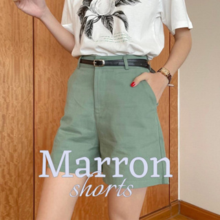 Choosedress A5587 Marron Shorts กางเกงขาสั้น+เข็มขัด