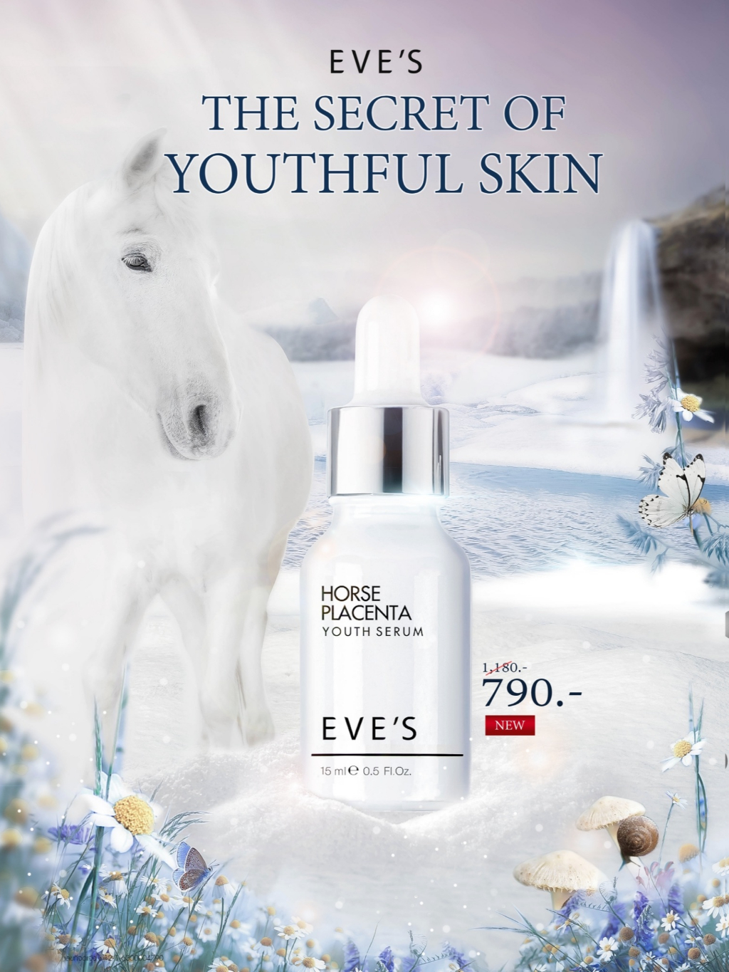 เซรั่มรกม้า-eves-เซรั่มอีฟส์-เซรั่มหน้าใส-ลดรอยสิว-ลดฝ้ากระ-horse-placenta-youth-serum-เซรั่มลดริ้วรอย-คนท้อง-eves