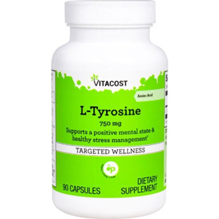 Vitacost L-Tyrosine 750mg ขนาด 90 เม็ด