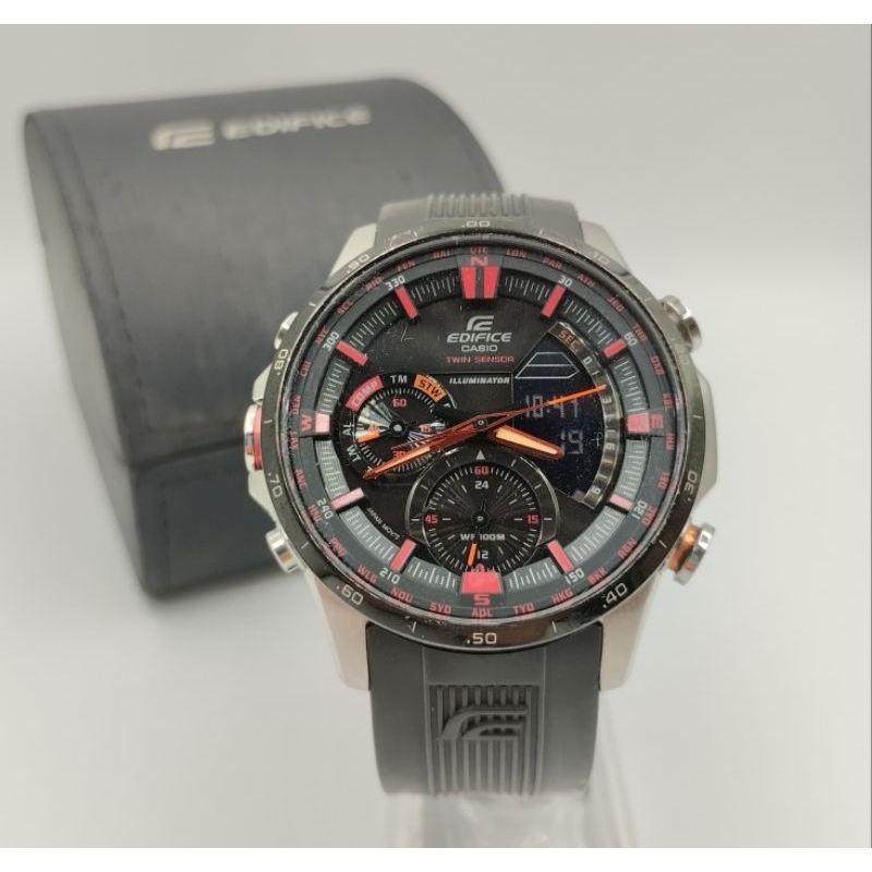 Bracelet De Montre En Résine Noire Casio - Compatible Modèles ERA-300B, ERA-300B-1 - Neuf