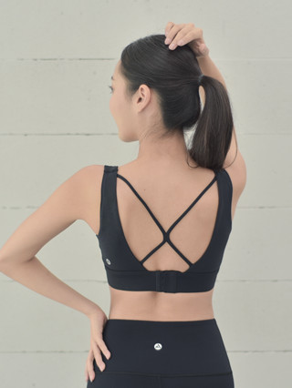 Rosie Bra สปอร์ตบราฟองน้ำเย็บติด บรามีตะขอหลัง High Impact Support สปอร์ตบราออกกำลังกายผู้หญิง FitMeSportswear