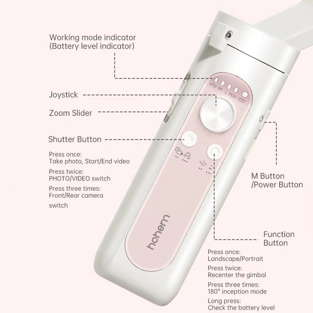 hohem-isteady-v2s-กิมบอลสมาร์ทโฟน-3-แกน-แบบพกพา-ai-smart-tracking-phone-vlog-gimbal-กันสั่น-ควบคุมท่าทาง-มีไฟ-led-ในตัว