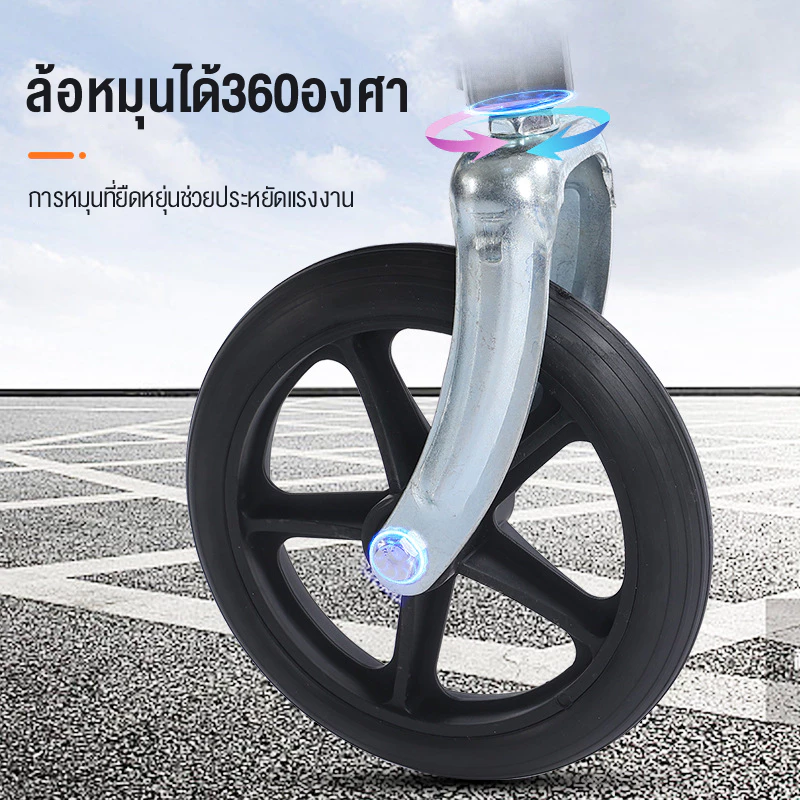 HIMIWAY รถเข็นผู้ป่วย wheelchair รถเข็นผู้ใหญ่ พับได้น้ำหนักเบาท่อเหล็กหนาสกู๊ตเตอร์ผู้สูงอายุรถเข็นแบบพกพา รถเข็นผู้ป่วยพับได้