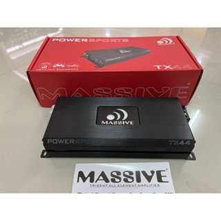 4450บาท แอมป์ขับกลางแหลม 240x4Ch ยี่ห้อ MASSIVE รุ่น TX-44 แอมป์ติดรถยนต์ค่าย USA