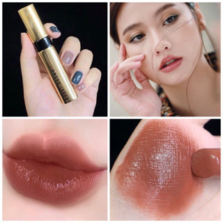 Beauty-Siam แท้ทั้งร้าน !! แบ่งขายลิป BOBBI BROWN LUXE LIP  สี BOLD HONEY ขนาด 0.25 G. แบ่งขายใส่กระปุกแถมแปรงทาลิป