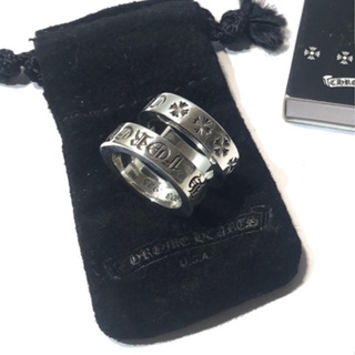 แหวนเงินแท้ 925 อักษรรักนิรันดร์คลาสสิกข้ามแหวนวินเทจแหวนผู้ชายและผู้หญิง