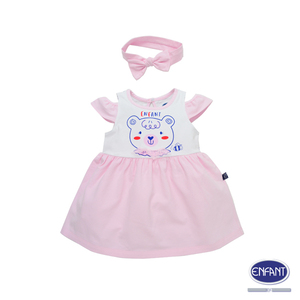 enfant-ชุดเดรสเด็กผู้หญิง-ผ้ายืด-cotton-spandex