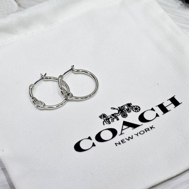 ของแท้-100-new-พร้อมส่ง-ต่างหู-coach-รุ่นshop