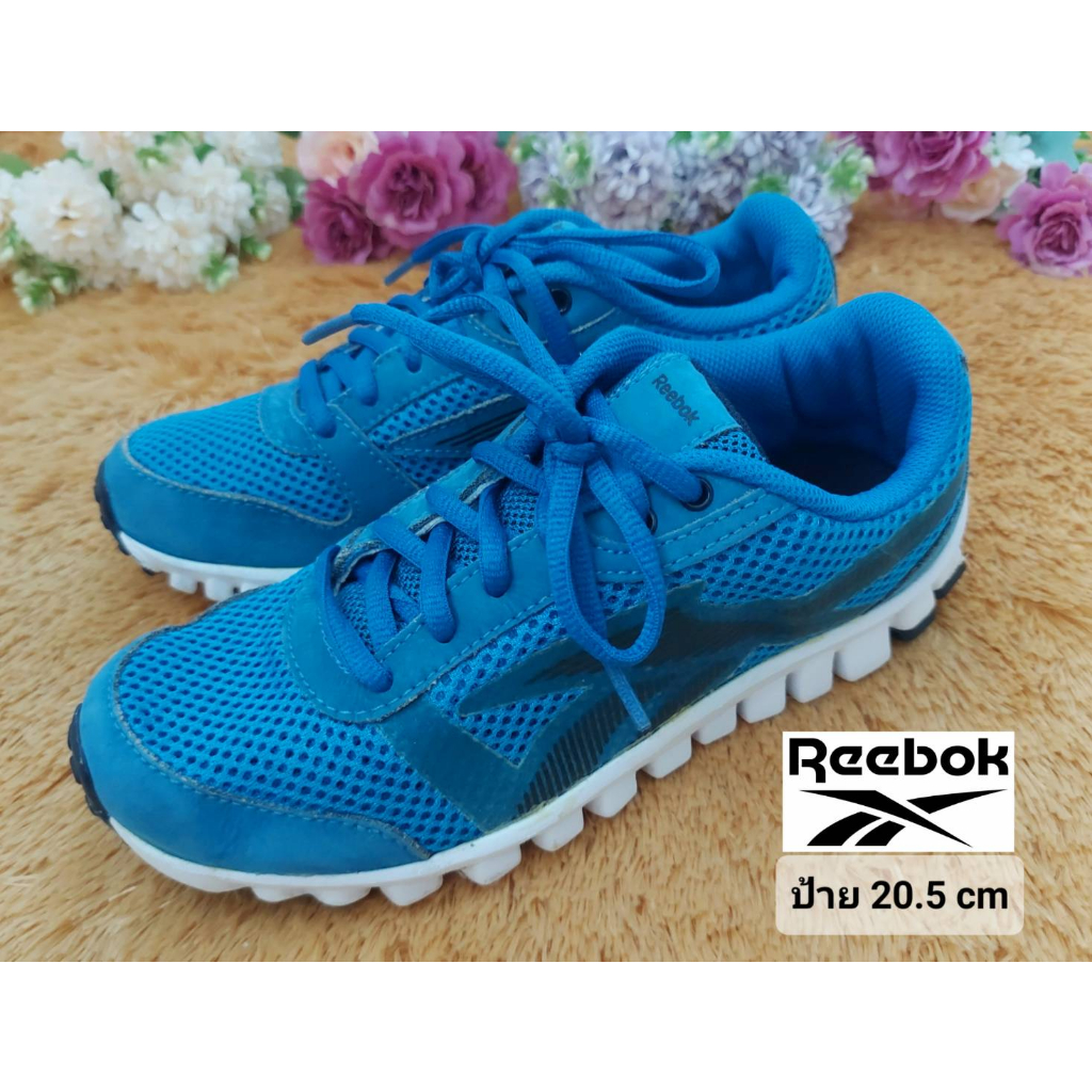 ป้าย-20-5-cm-รองเท้าเด็ก-reebok-สีฟ้าสวย-สภาพใหม่มากๆ