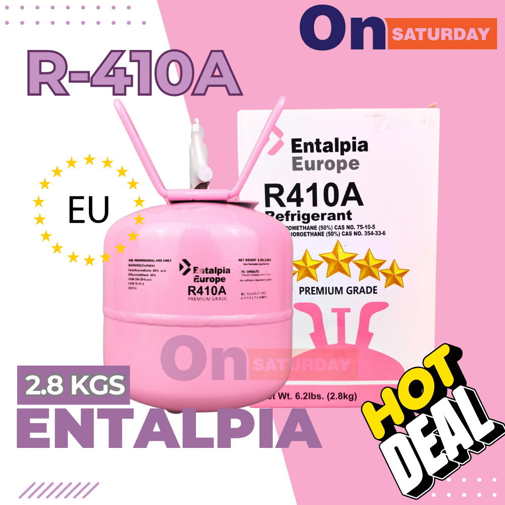 น้ำยาแอร์-r-410a-แบรนด์-entalpia-บรรจุน้ำยา-2-8-กก-ของแท้ยุโรป-มาตรฐานระดับสากล