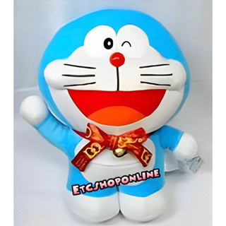 แท้ 100% จากญี่ปุ่น ตุ๊กตา ขนาด 40 cm. โดเรม่อน Doraemon Anniversary Logo that Memorialized Birth 100 years Plush Doll