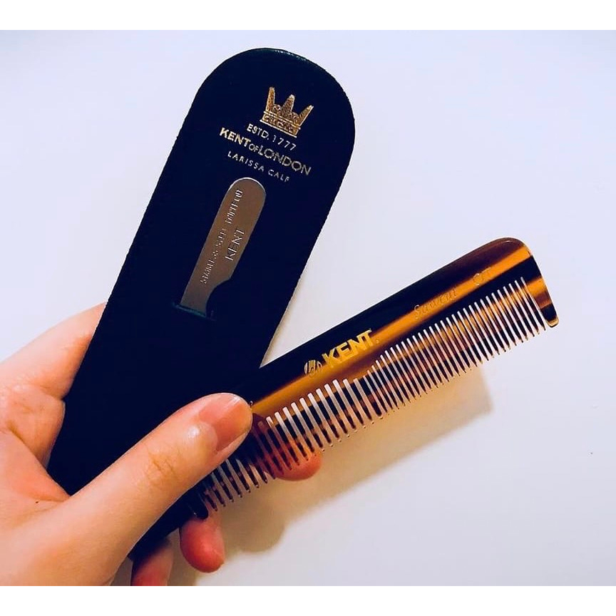 หวี KENT รุ่น NU19 Handmade 112mm OT Pocket Comb with Nail File in ...