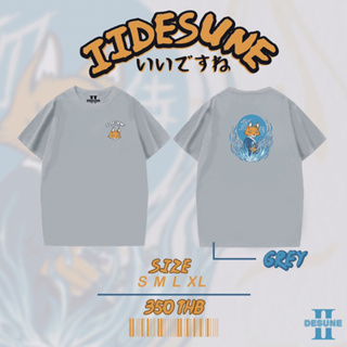 "SAMURAI FOX" เสื้อยืดสกรีนลาย สไตล์ญี่ปุ่น IIDESUNE