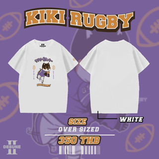 "RUGBY FONT" เสื้อยืดสกรีนลาย สไตล์ญี่ปุ่น IIDESUNE