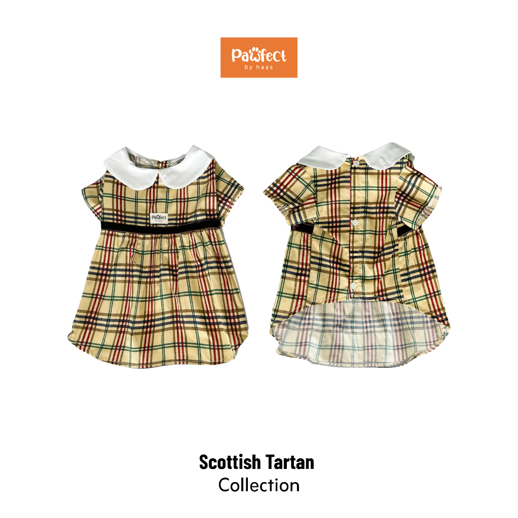 Pawfect By Haas เสื้อหมา เสื้อแมว รุ่น SCOTTISH TARTAN ชุดกระโปรง ...