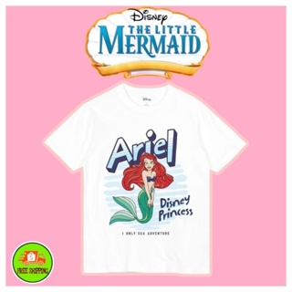 เสื้อDisney ลาย Ariel สีขาว ( TM-018 )