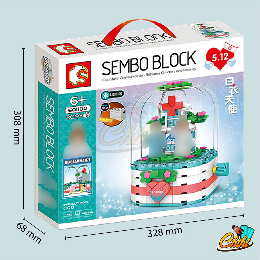 ชุดตัวต่อ-sembo-block-sd601100-คุณหมอและพยาบาล-โรงพยาบาล-จำนวน-309-ชิ้น