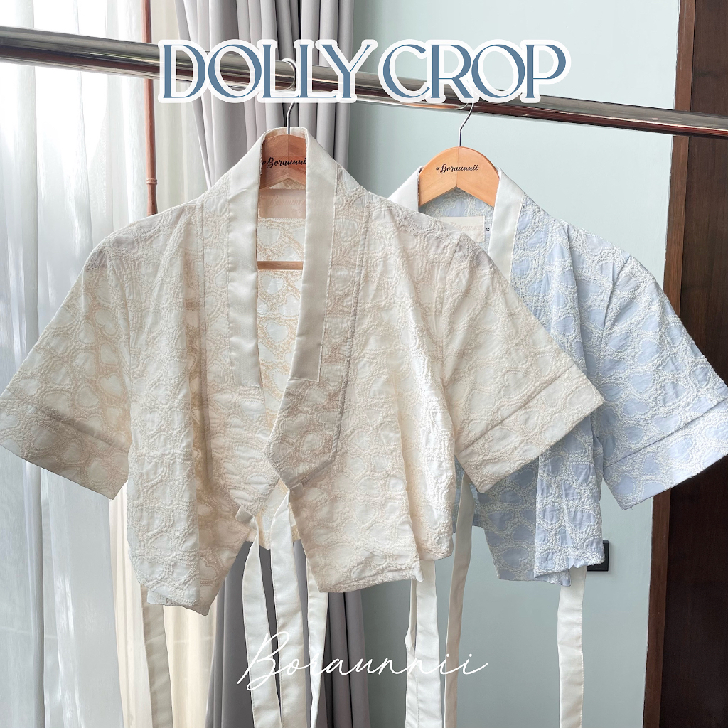 ลด120-โค้ดv62rp-dolly-crop-hanbok-ผ้าปักลายหัวใจ-limited-edition-boraunnii-เฉพาะเสื้อ-เสื้อฮันบกแบบครอป