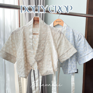(ลด120-โค้ดV62RP) 🐋Dolly Crop Hanbok ผ้าปักลายหัวใจ limited edition 💗BORAUNNII💗 (เฉพาะเสื้อ) เสื้อฮันบกแบบครอป