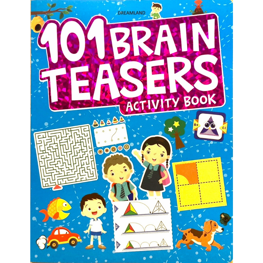101 Brain Teaser Activity Book สมุดกิจกรรมเสริมพัฒนาการสำหรับเด็ก Shopee Thailand