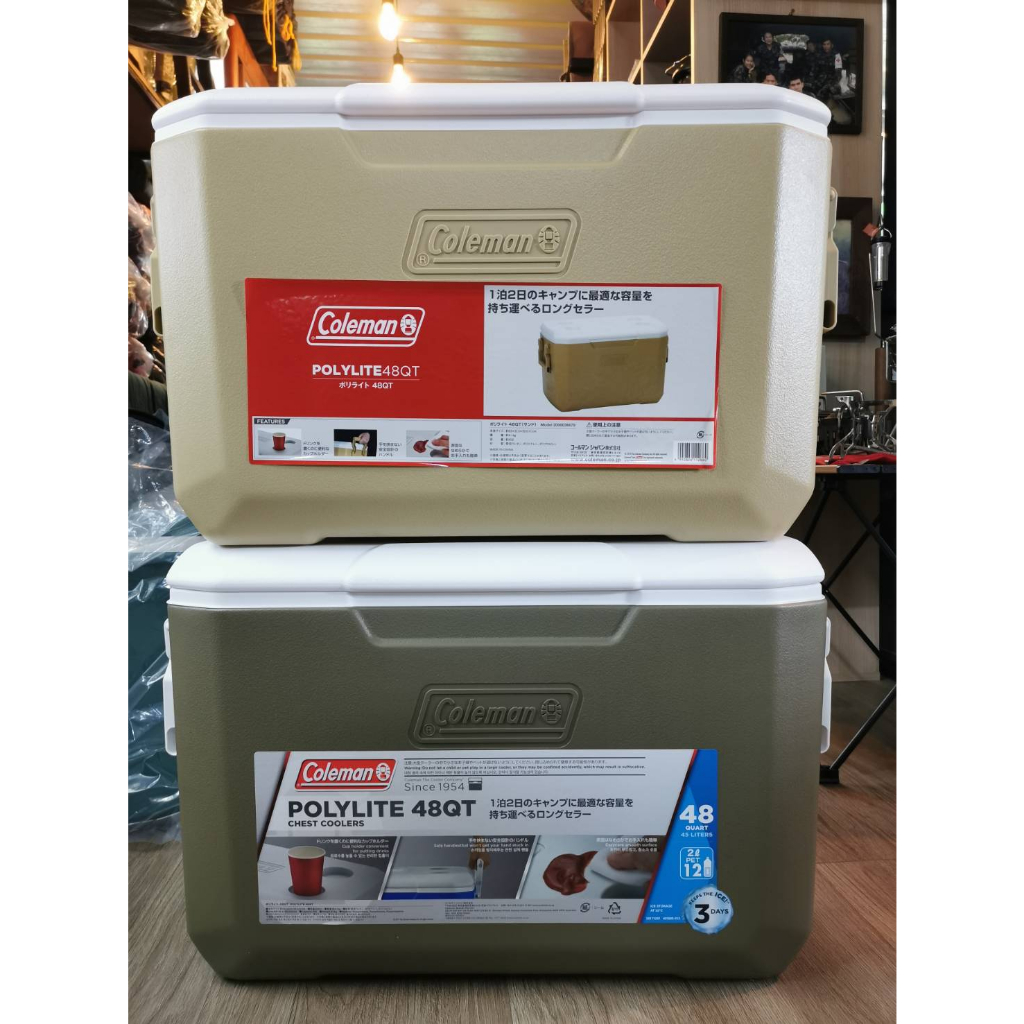 Coleman 48 QT Cooler Asia กระติก น้ำแข็ง เก็บความเย็น โคลแมน ขนาด 48 ...