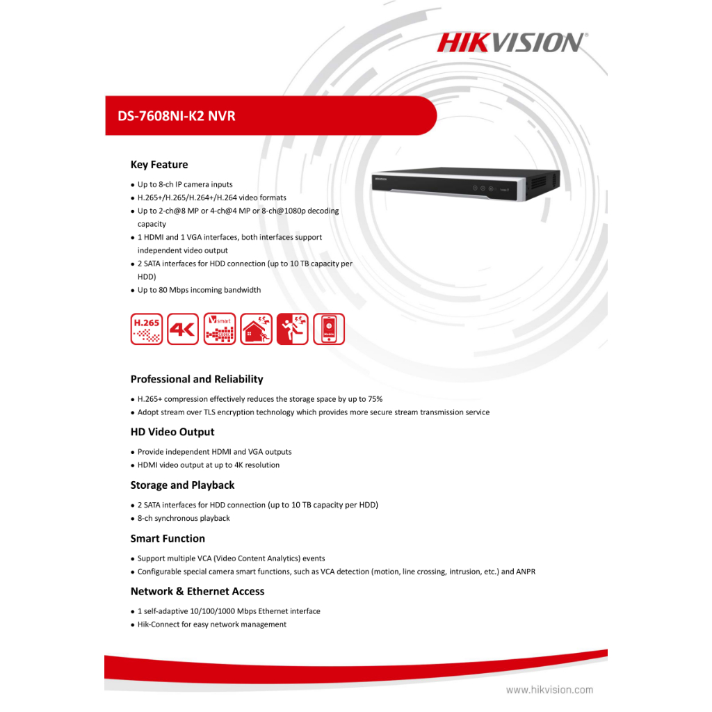 hikvision-nvr-เครื่องบันทึกกล้องวงจรปิด-8-ช่อง-รองรับฮาร์ดดิสก์-2-ลูก-รุ่น-ds-7608ni-k2