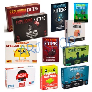 Exploding / Imploding / Streaking / Barking / Zombie kittens / Happy Salmon Board game - บอร์ดเกมแมวระเบิด กระดาษอย่างดี