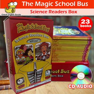 (ใช้โค้ดรับcoinคืน10%ได้) *พร้อมส่ง   The Magic School Bus Science Readers 23 Books มี CD เสียง จาก Scholastic