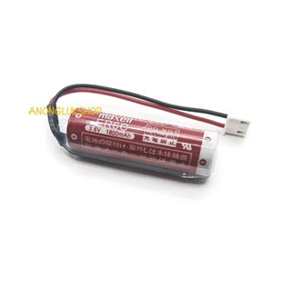 ER6C AA 3.6V 1800mah Maxell แบตเตอรี่ลิเธียม 3.6V สำหรับ PLC แจ็คขาว