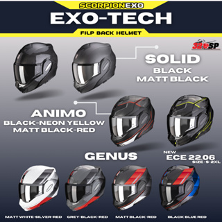หมวกกันน็อค SCORPION รุ่น Exo-tech | ลายใหม่ล่าสุด มาพร้อมกับ ECE22.06 ส่งไว!!!