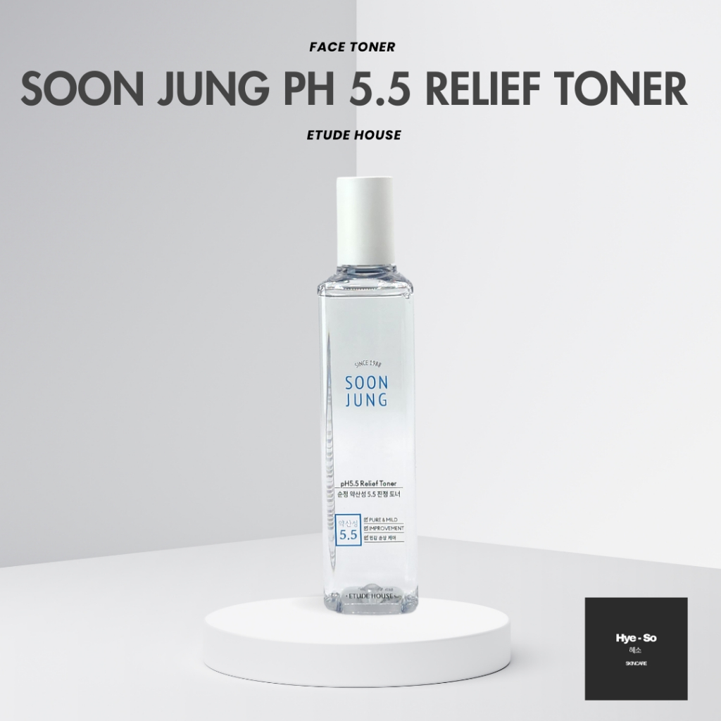 Etude House Soon Jung PH 5.5 Relief Toner, Sensitive Skin, Men skincare, Acne reduction, Bright