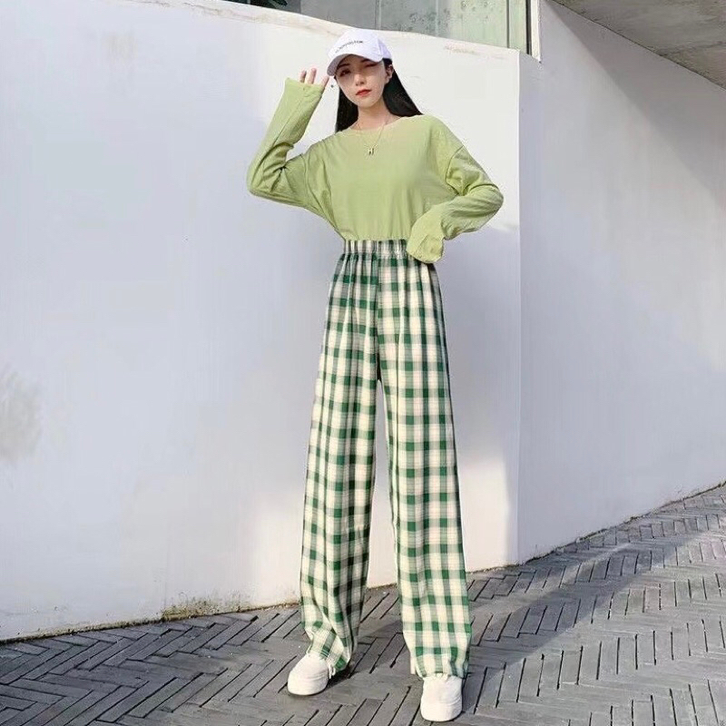 Plaid pants shopee best sale