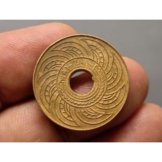 เหรียญสตางค์รู 1 สต. แท้ 💯%เนื้อทองแดง ปี พ.ศ.2462 (ตัวเลขพิมพ์) ผ่านใช้ #เหรียญโบราณ #สตางรู #ของสะสม #สต.รู #เงินโบราณ