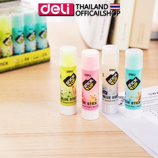 Deli A20700 Gel Glue Stick กาวแท่งเจล (คละสี 1 ชิ้น) สีใส ปลอดสารพิษ สำหรับเด็ก ลายการ์ตูน กาว กาวแท่ง อุปกรณ์สำนักงาน