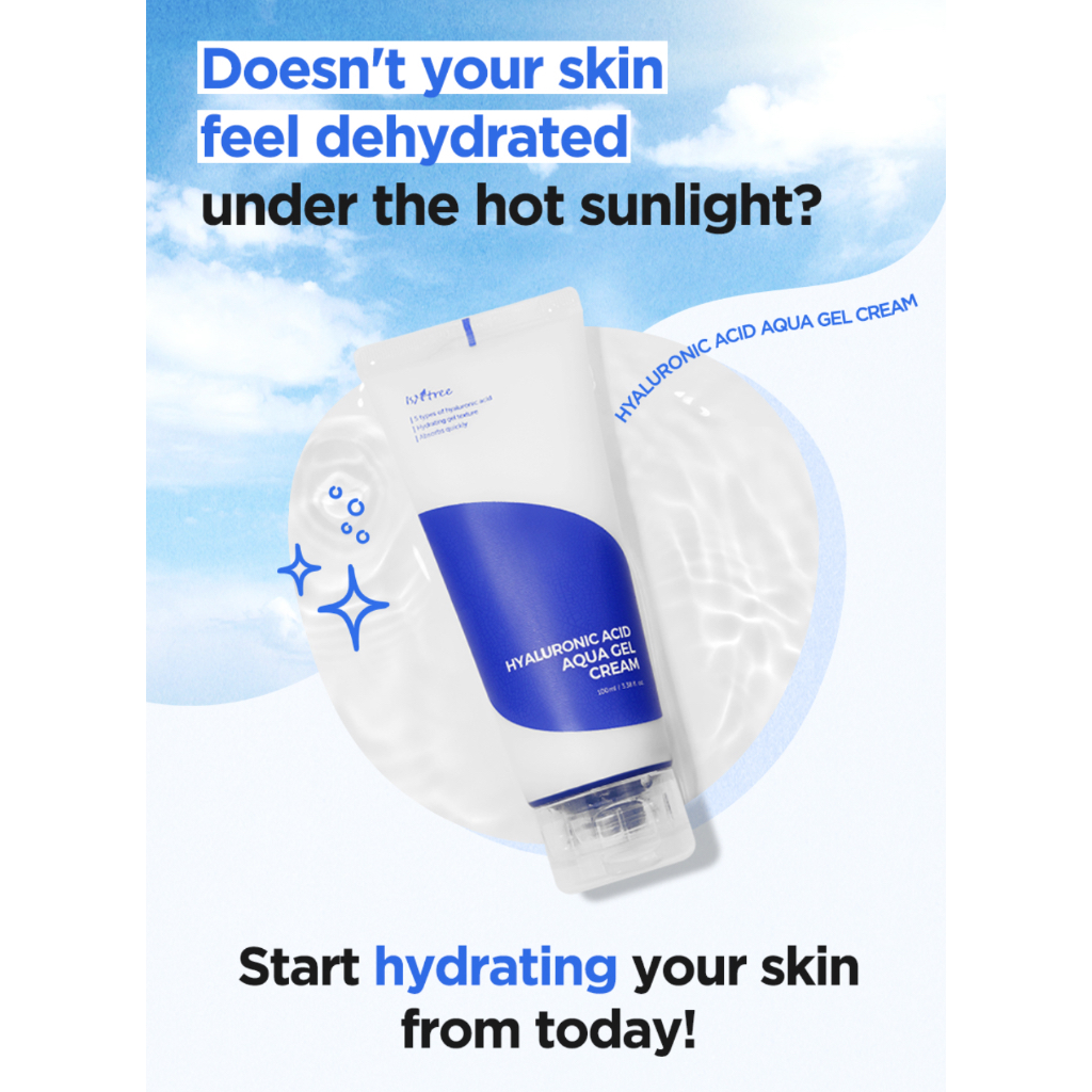 ISNTREE HYALURONIC ACID AQUA GEL CREAM 100ml Shopee Thailand