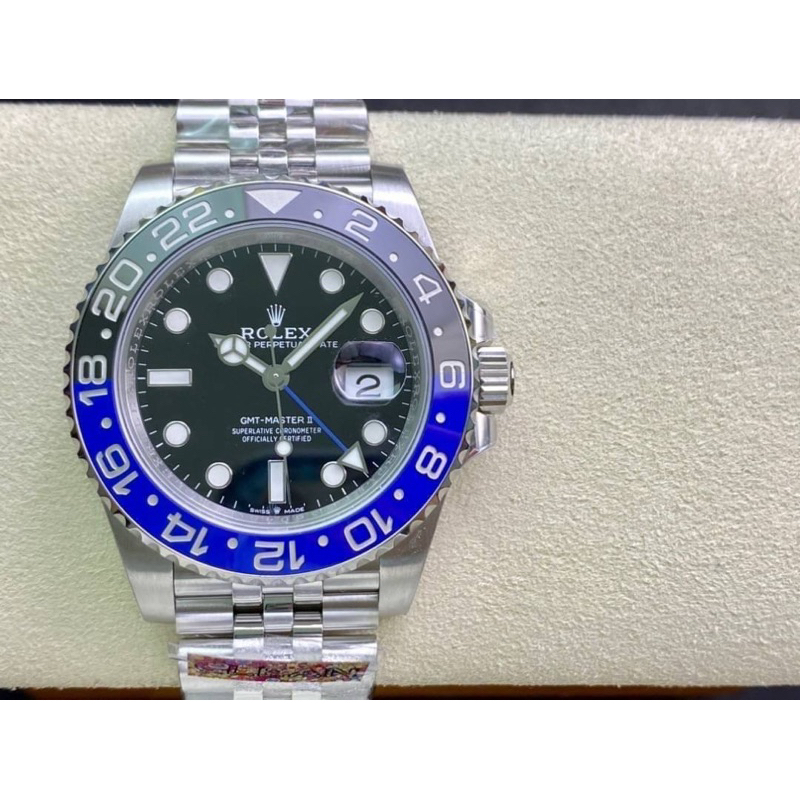 นาฬิกา-rolex-gmt-swiss-โรงงาน-clean-factory-cal-3186-สลับแท้