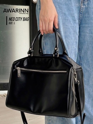 AWARINN ใส่โค้ด NBAUW1 ลดทันที 20% รุ่น Neo city bag /size L / กระเป๋าสะพาย สไตล์มินิมอล สายเกาหลี