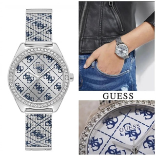 (ผ่อน0%) นาฬิกา Guess Watch For Women W1279L1 ✔️ขนาดหน้าปัด 36.5 mm สแตนเลส สีเงิน