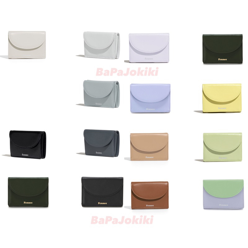 พร้อมส่ง-fennec-halfmoon-mini-wallet-กระเป๋าตัง-crinkle-นำเข้าจากเกาหลี