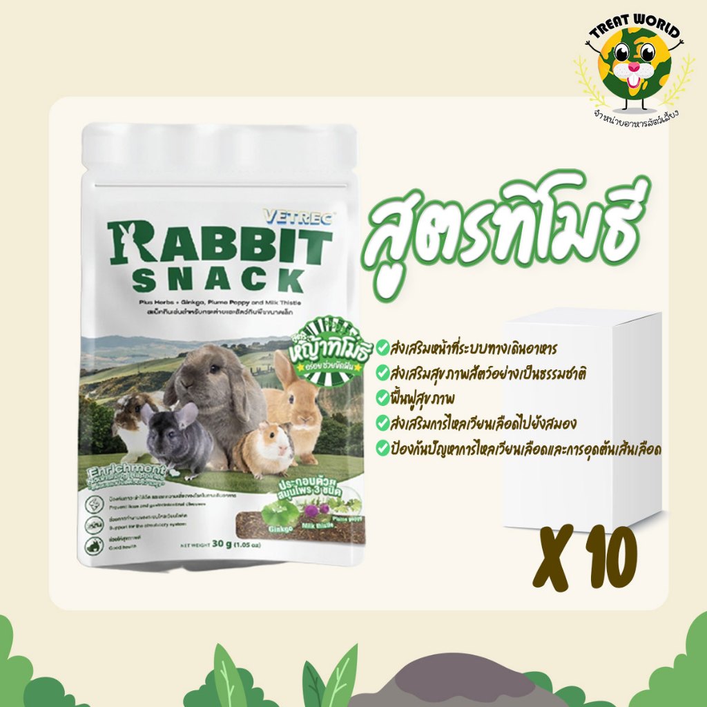 Treat_World : Vetrec Rabbit Snack (30g.) สูตรทิโมธี สแน็คกินเล่นสำหรับ ...