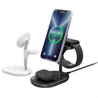 Mazer แท่นชาร์จไร้สาย 3in1 MagSafe 3-in-1 Hybrid Wireless Charging Stand - M-Mag.DESK630