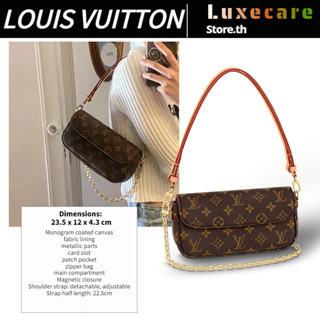 ถูกที่สุด ของแท้ 100%/หลุยส์วิตตองLouis Vuitton WALLET ON CHAIN IVY Women/Shoulder Bag สุภาพสตรี/กระเป๋าสะพายไหล่